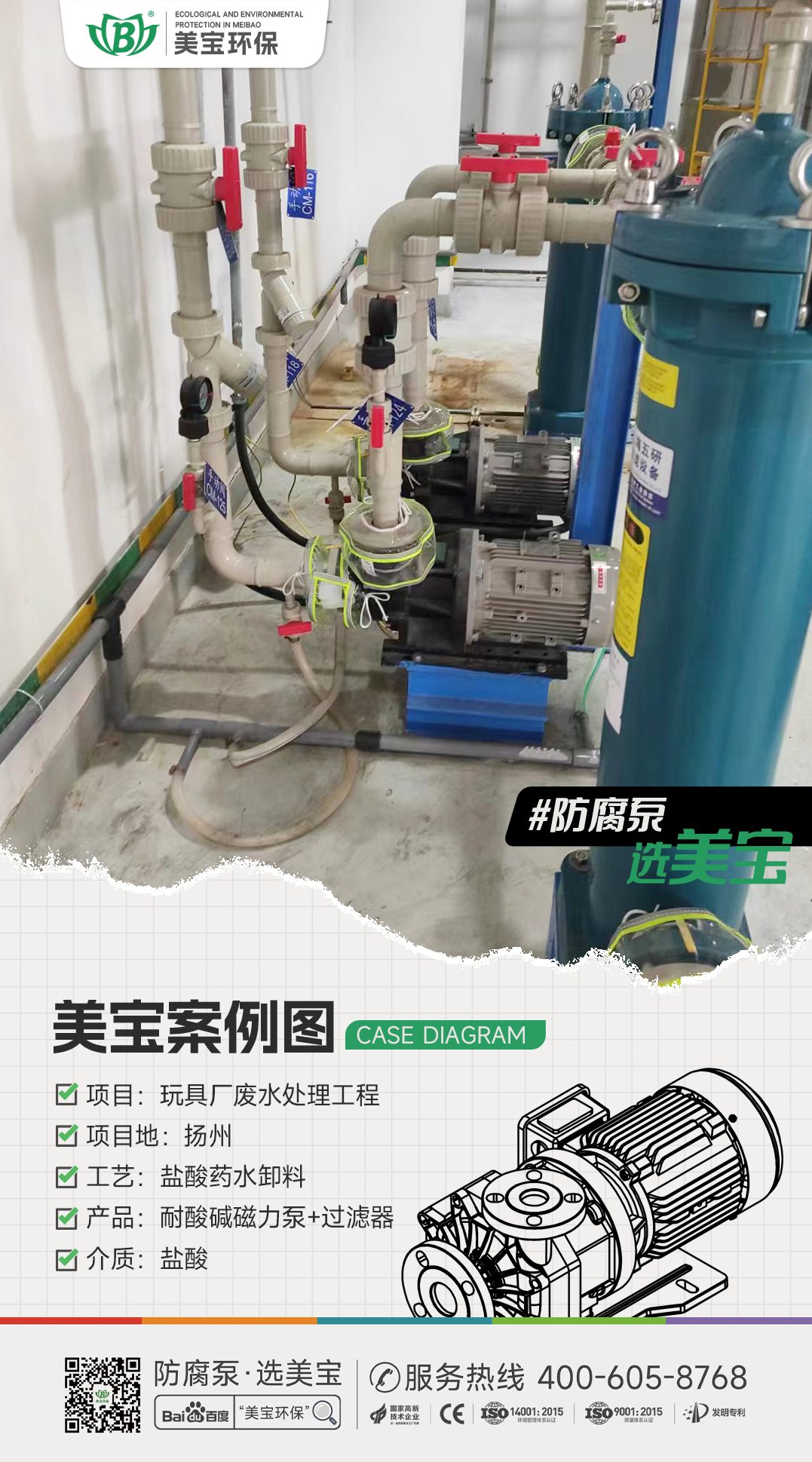 玩具廠鹽酸廢水處理用什么泵？