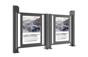 小區(qū)人行通道廣告門